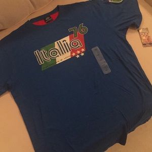 NWT MEN'S Blue Italia T-Shirt SIZE L